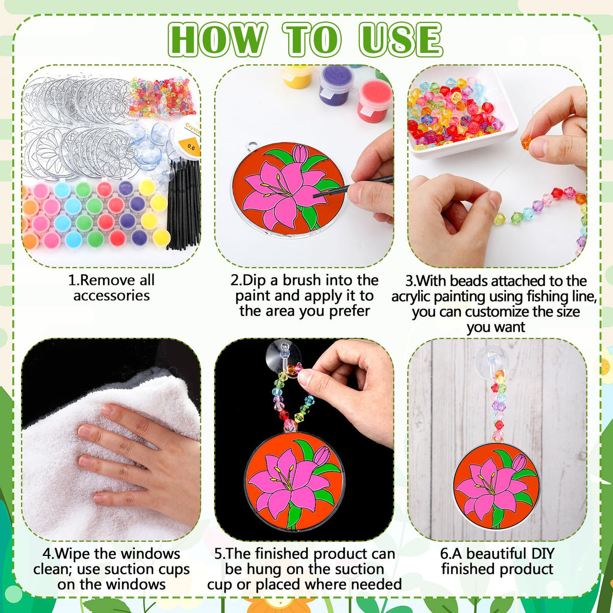 WinnerWhy DIY suncatcher kit contents include everything you need
