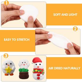 WinnerWhy Easy-to-sculpt white clay for quick, mess-free shaping.