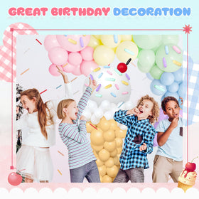 WinnerWhy five-inch pastel balloons add delicate color accents