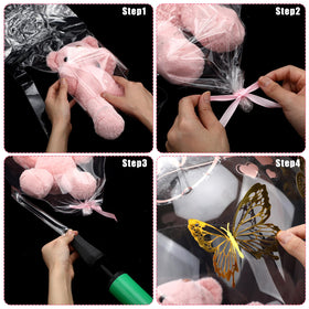 WinnerWhy gold 3D butterfly stickers add shimmering accents to decorations and displays.