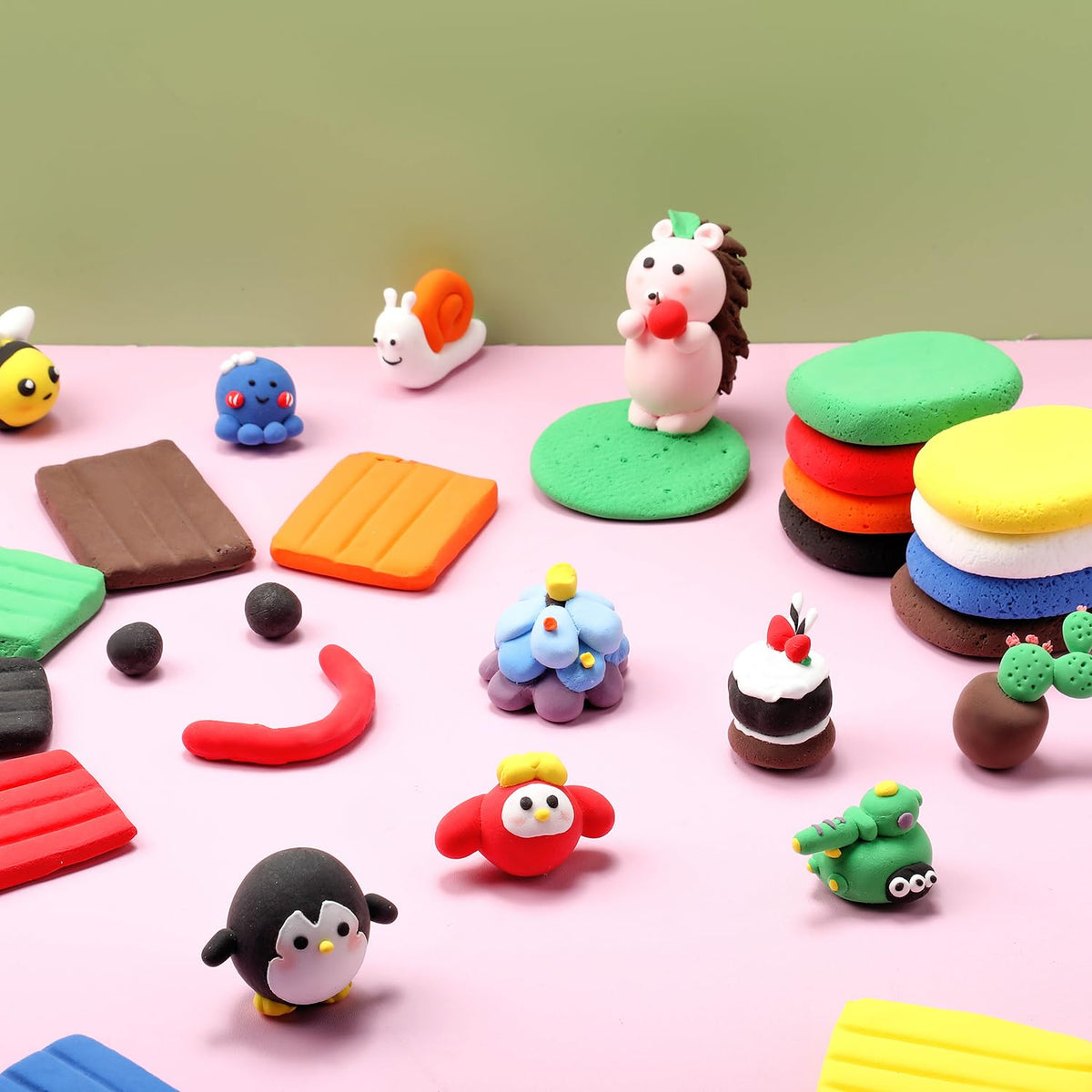 WinnerWhy gingerbread man and penguin figures from holiday clay set.