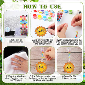 WinnerWhy honeybee suncatcher kit features vivid colors for engaging DIY projects.