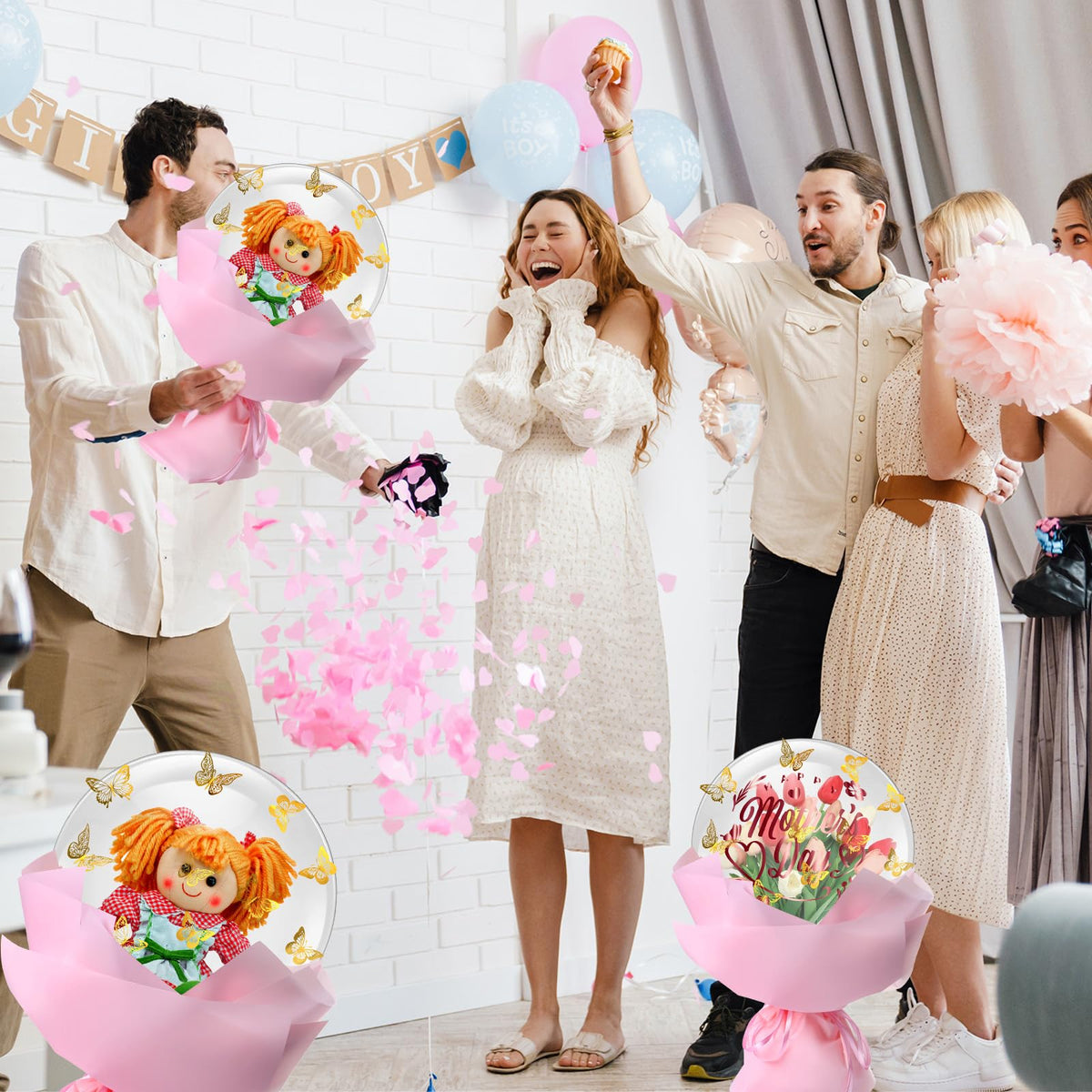 WinnerWhy inside-balloon confetti ideas create playful accents for a personalized party.