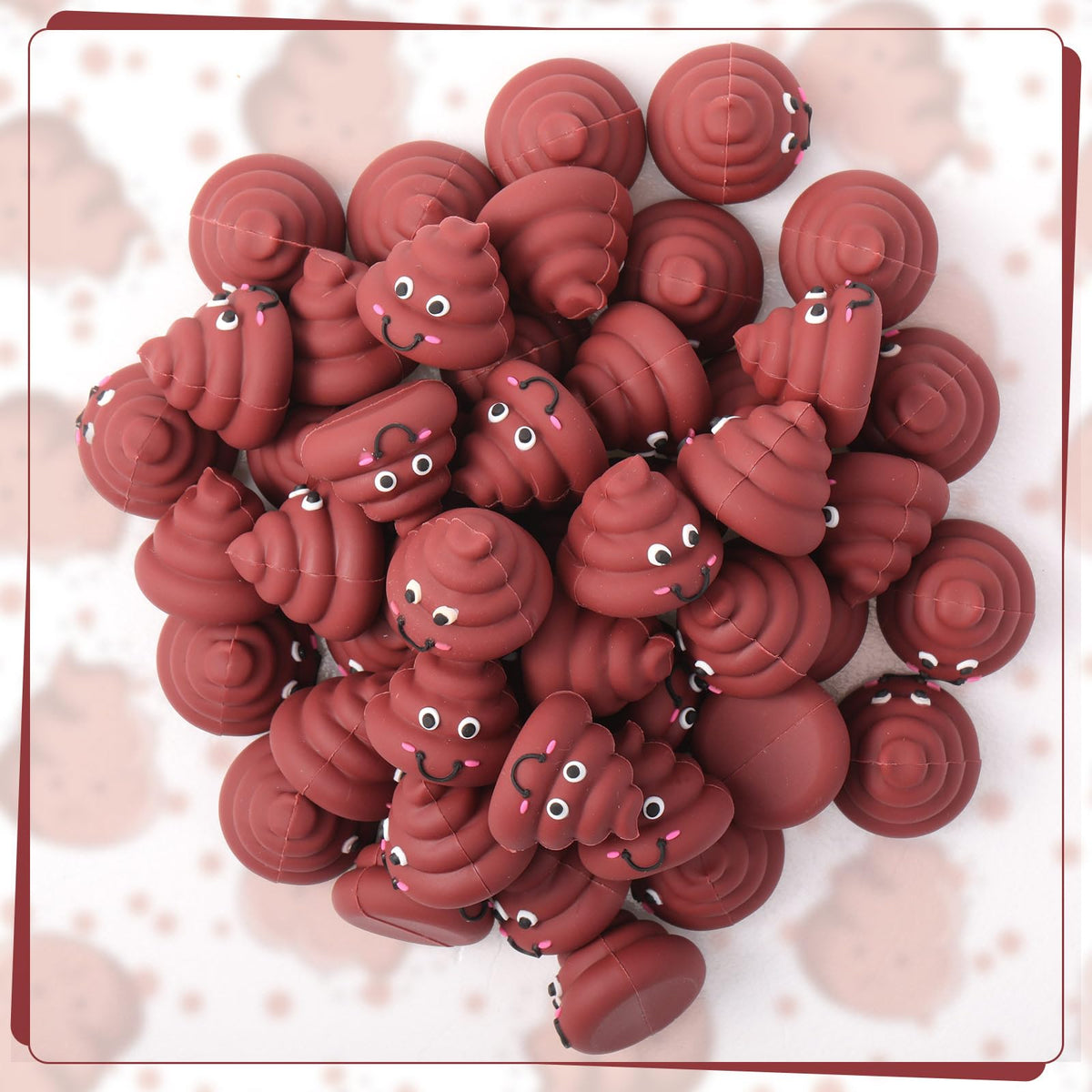 WinnerWhy small poop figure, 2 cm, easy to stash for surprises.