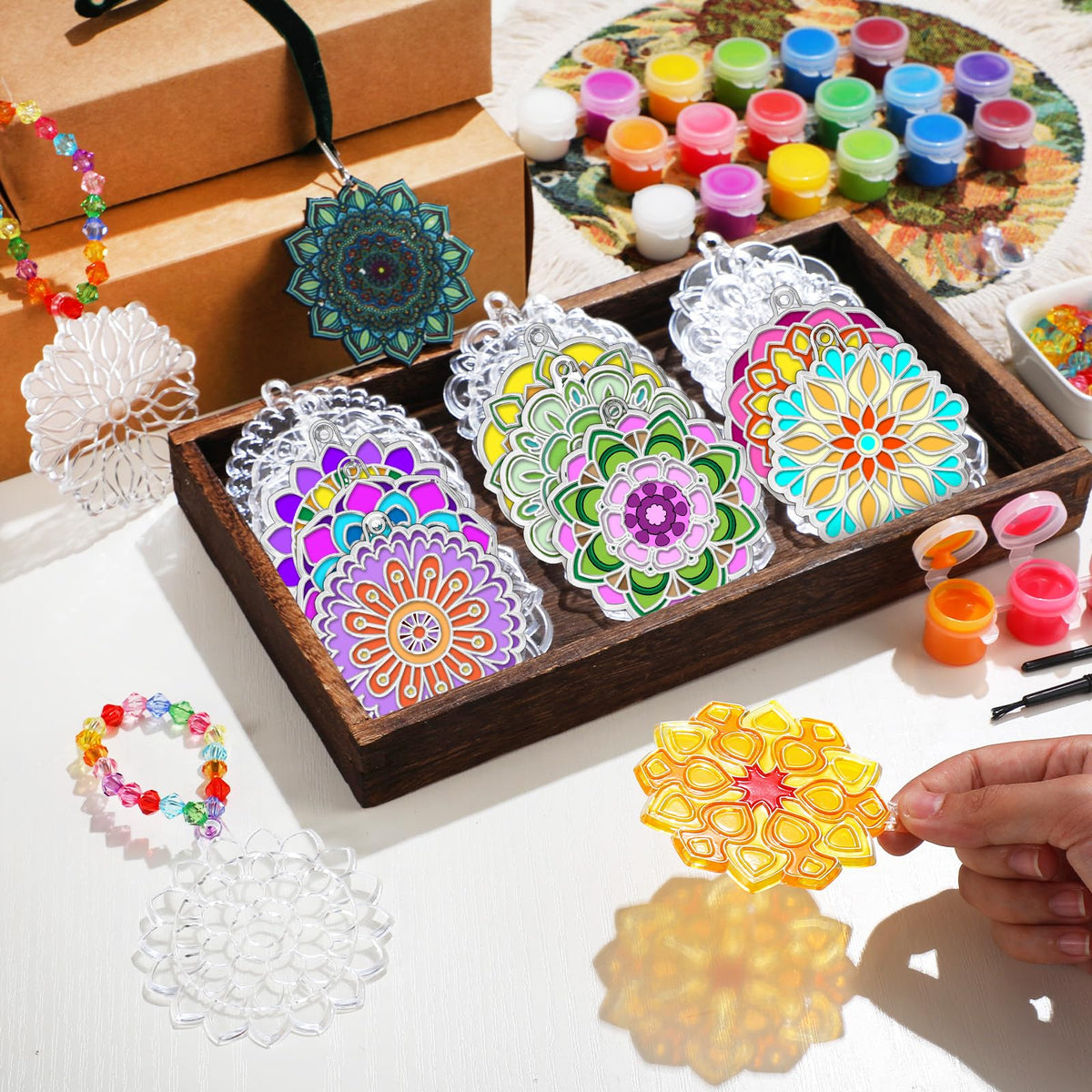 WinnerWhy variety mandala designs highlighted for bright window decor