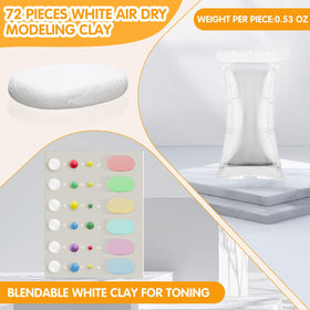WinnerWhy White clay snowman design for seasonal winter crafts and modeling.