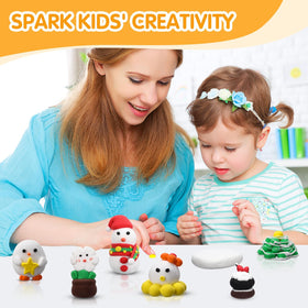 WinnerWhy Winter party activity clay sparks creativity and keeps kids engaged.