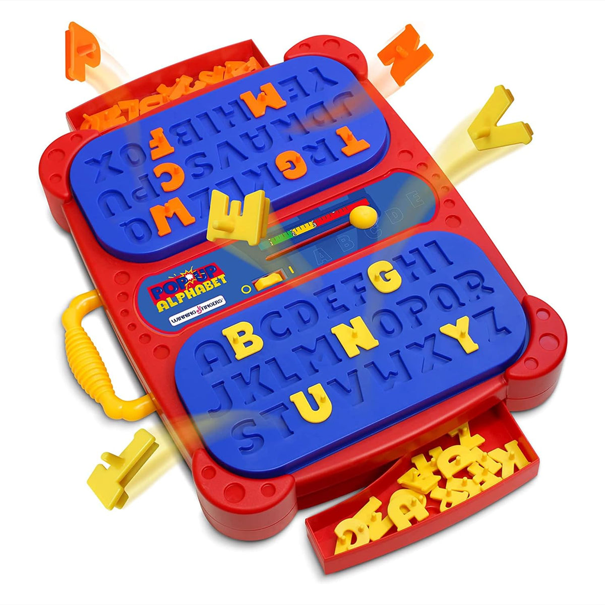 Winning Fingers Pop Up Board Game letters foster early literacy during hands-on play