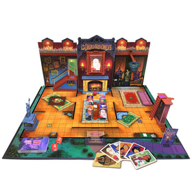 Winning Moves 13 Dead End Drive character cards showcase suspects for bluffing and deduction.