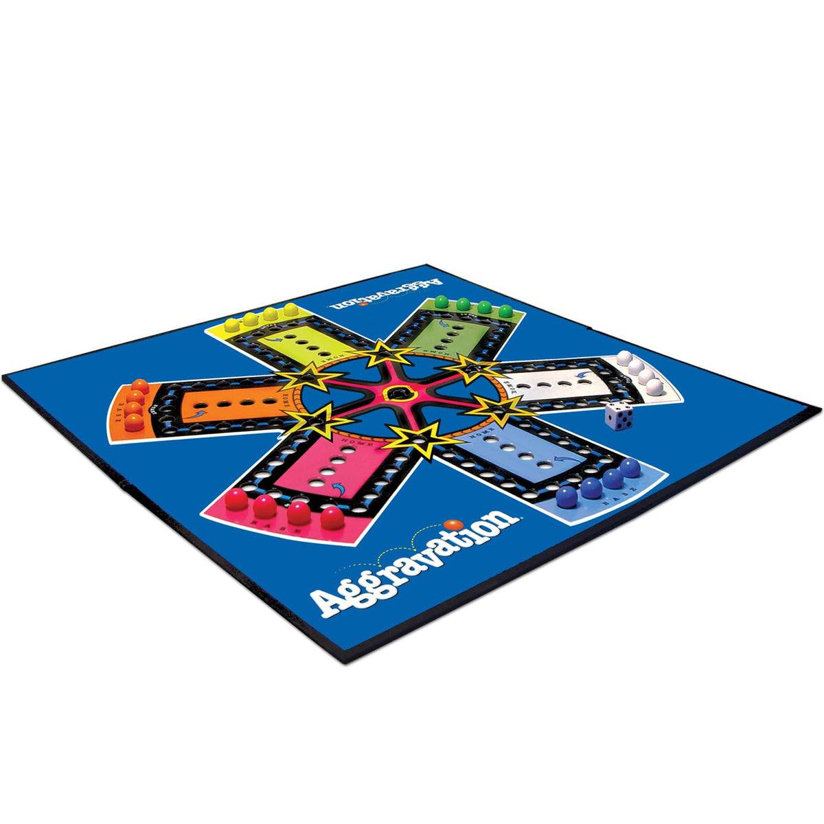 Winning Moves Aggravation plastic marbles ready for fast-paced family competition
