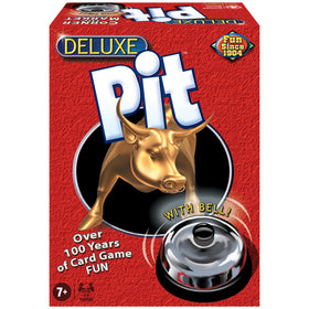 Winning Moves Deluxe Pit cards in play for fast trading action during a family game night.