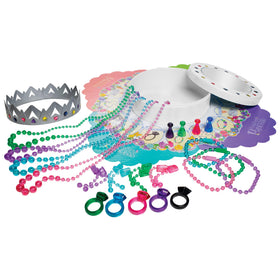 Winning Moves Deluxe Pretty Princess crown and jewelry close-up showing sparkle for imaginative play.