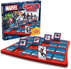 Winning Moves Marvel Guess Who board setup for fast, intuitive start to a round.