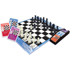 Winning Moves No Stress Chess action cards show moves for practice.