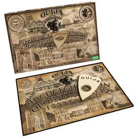 Winning Moves Ouija Salem edition featuring The Witch House for themed game nights.