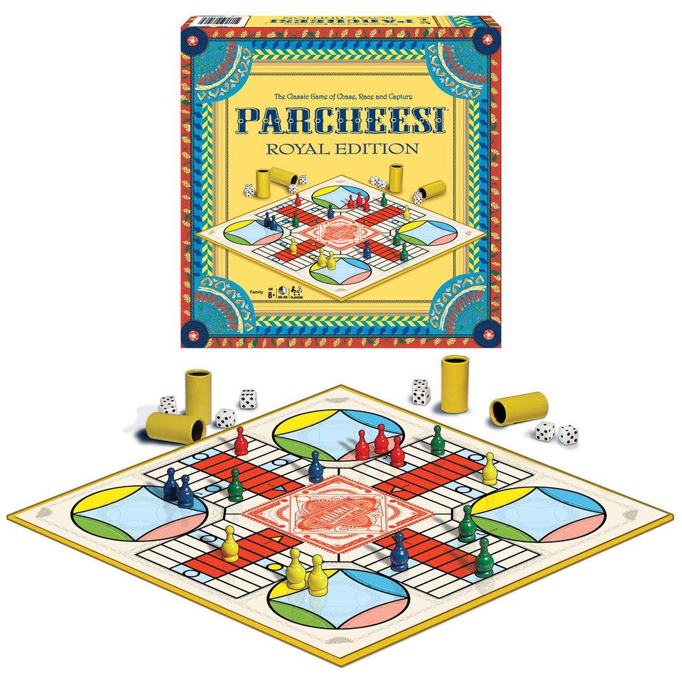 Winning Moves Parcheesi Royal Edition board with classic artwork for family game night