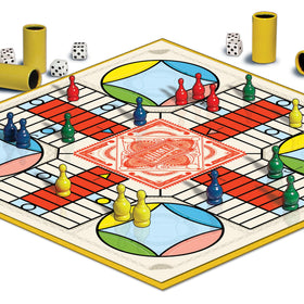 Winning Moves Parcheesi Royal Edition dice cups for organized rolling and fun