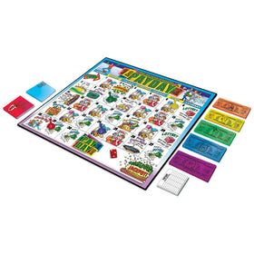 Winning Moves Pay Day playing pieces set demonstrating budgeting and deal-making in action