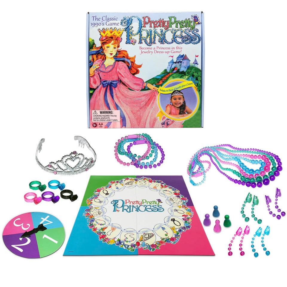 Winning Moves Pretty Pretty Princess game cover with vibrant 1990s artwork for family fun
