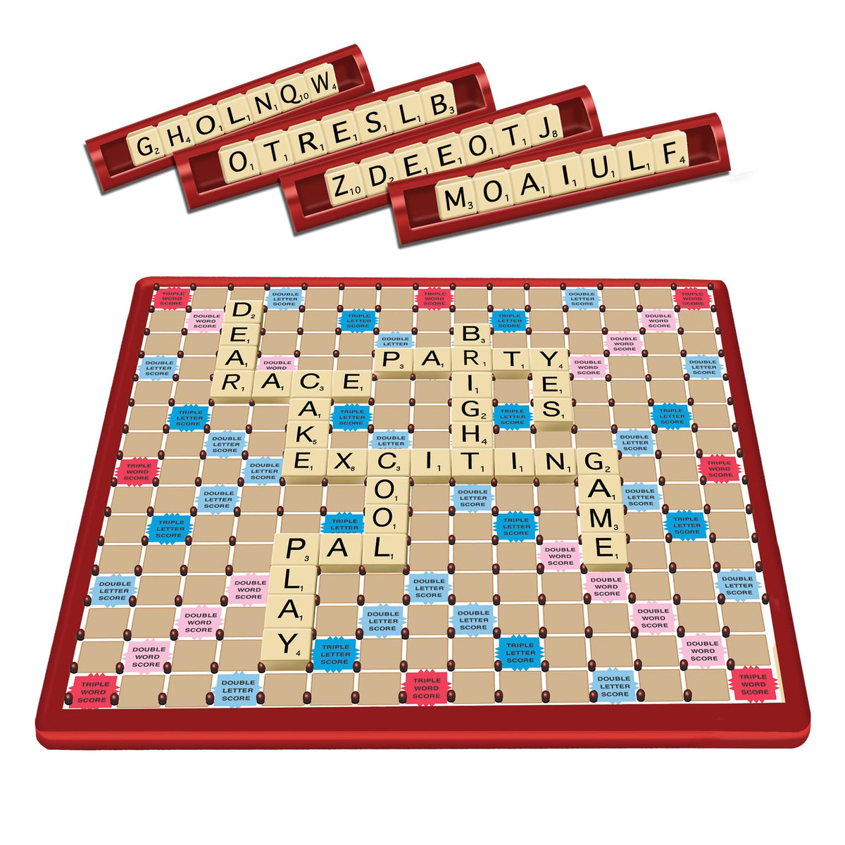 Winning Moves board with soft pads bottom for smooth sliding
