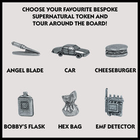 Winning Moves Supernatural Monopoly pie card adds unpredictable twists
