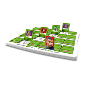 Winning Moves World Football Stars Guess Who? gameplay scene showing two players deducing
