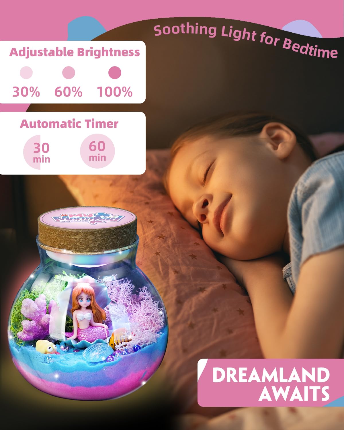 Winnrok mermaid figurine adds charm to your underwater terrarium display