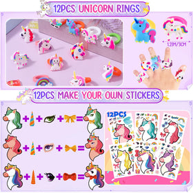 Winrayk rainbow unicorn PVC items brighten party decor and play
