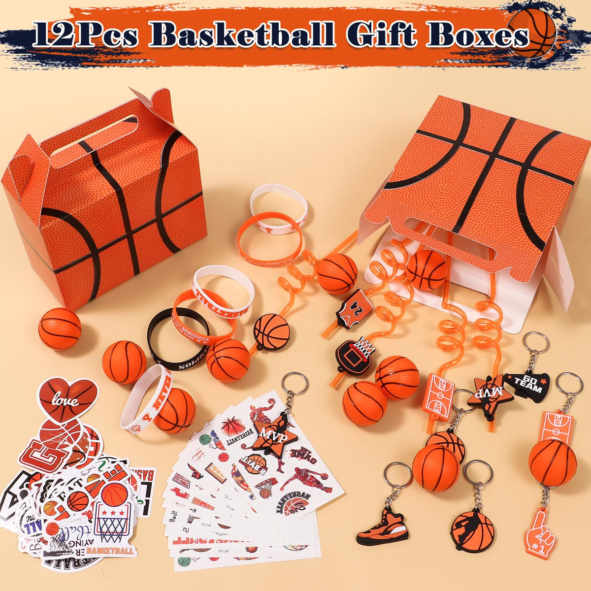 Winrayk basketball key decor, stylish tablescape accents.