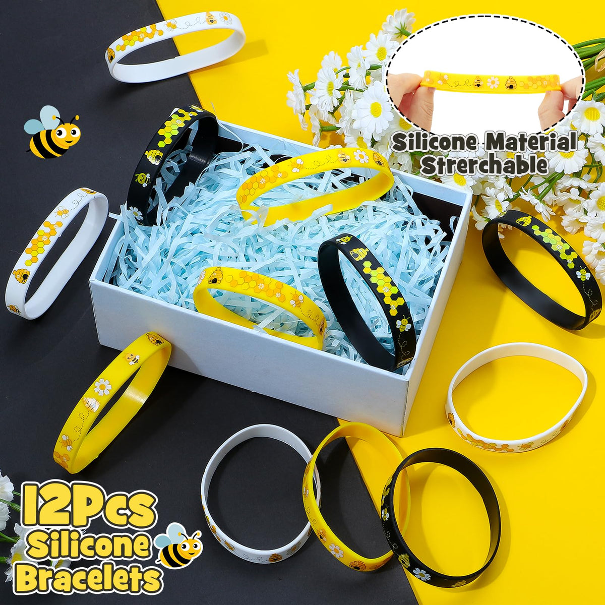 Winrayk bee keychains easily attach to backpacks for kids on the go