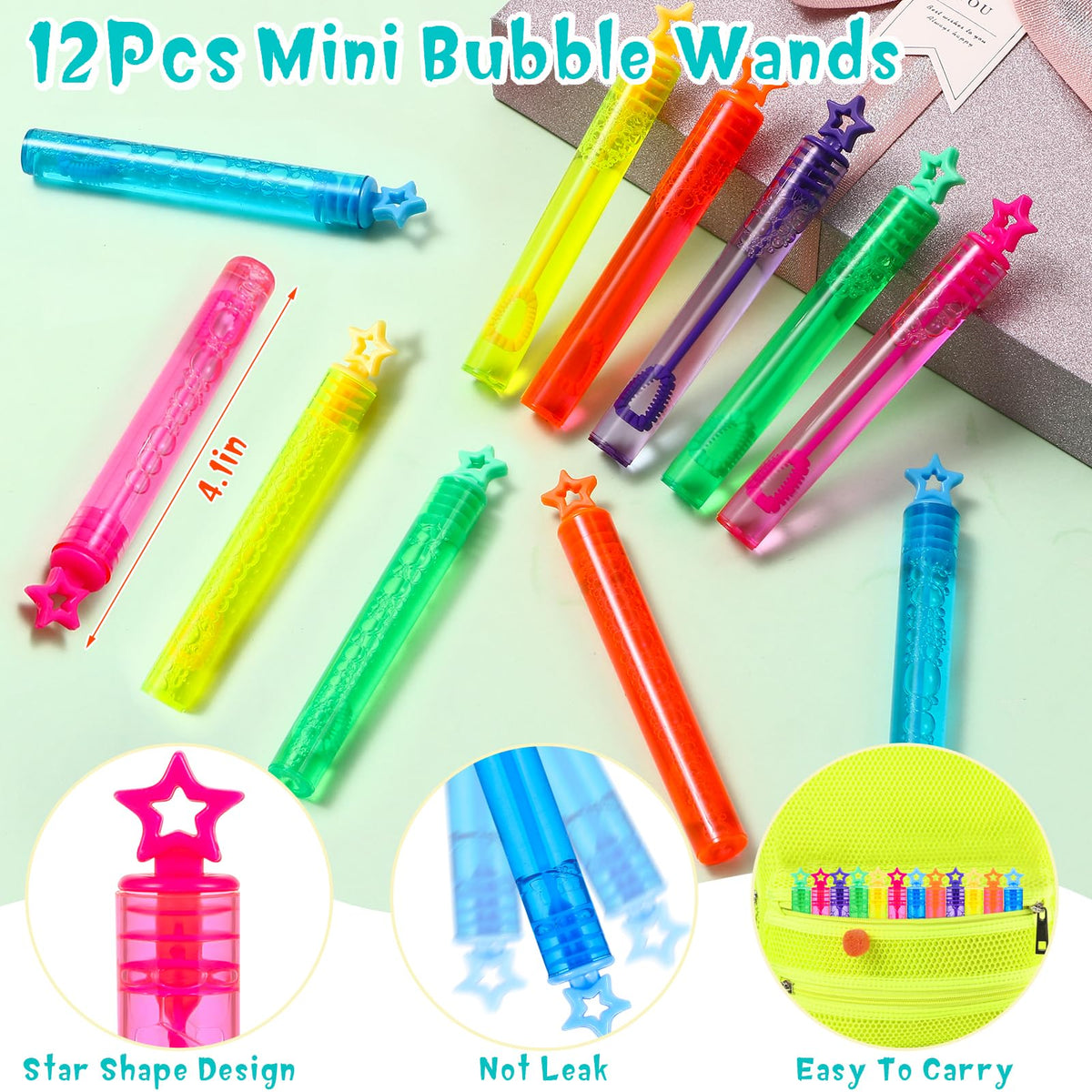 Winrayk cat party favors mini bubble wands create bubbles for photo moments