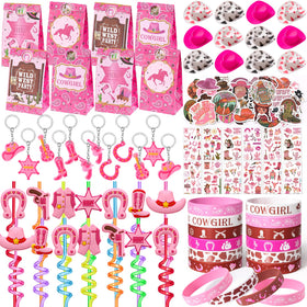 Winrayk cowgirl straws hot pink for colorful drinks and party flair