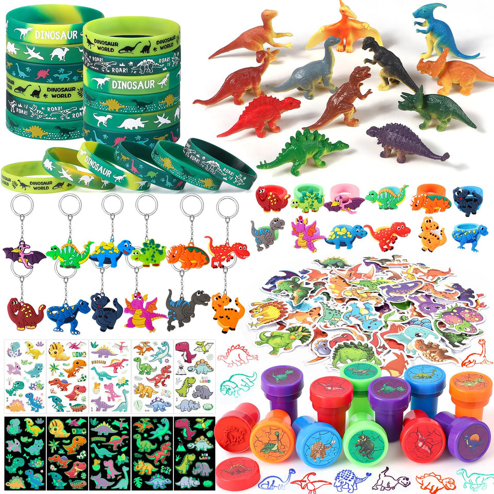 Winrayk dinosaur figures for party favors, ideal take-home treasures.