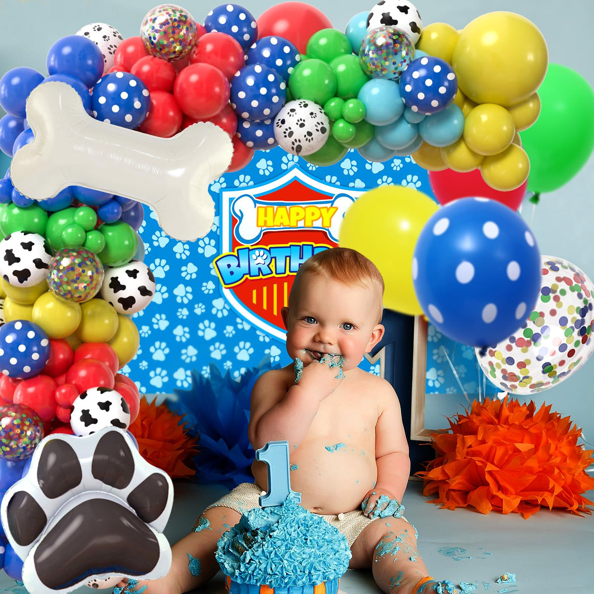 Winrayk dog bone foil balloon as eye-catching centerpiece