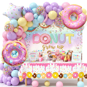 Winrayk donut balloons kit creates a festive backdrop for kids' parties