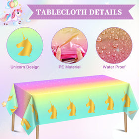 Winrayk gradient tablecloth brightens the party table