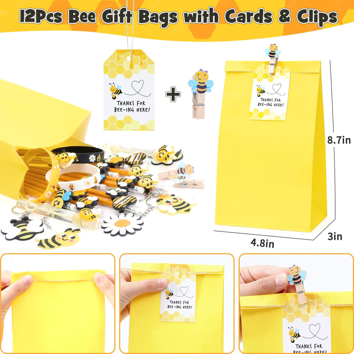 Winrayk honeycomb silicone bracelets add wearable bee-themed flair for kids