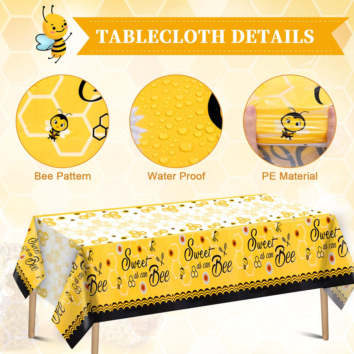 Winrayk large foil bee balloon creates a charming centerpiece