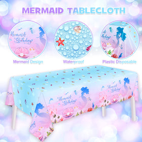 Winrayk mermaid foil balloon 3-pack creates focal accents.