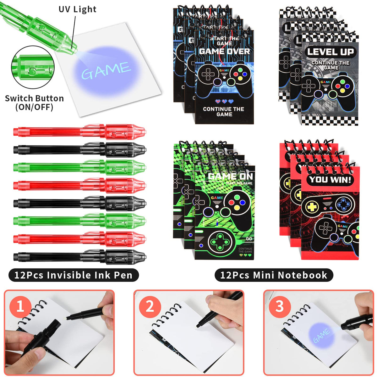 Winrayk mini notebooks ideal for doodles and party keepsakes.