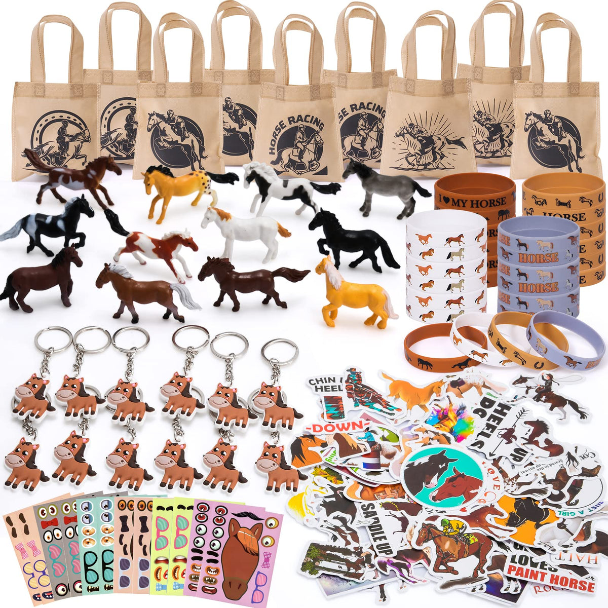 Winrayk pinata filler ideas with horse-themed items