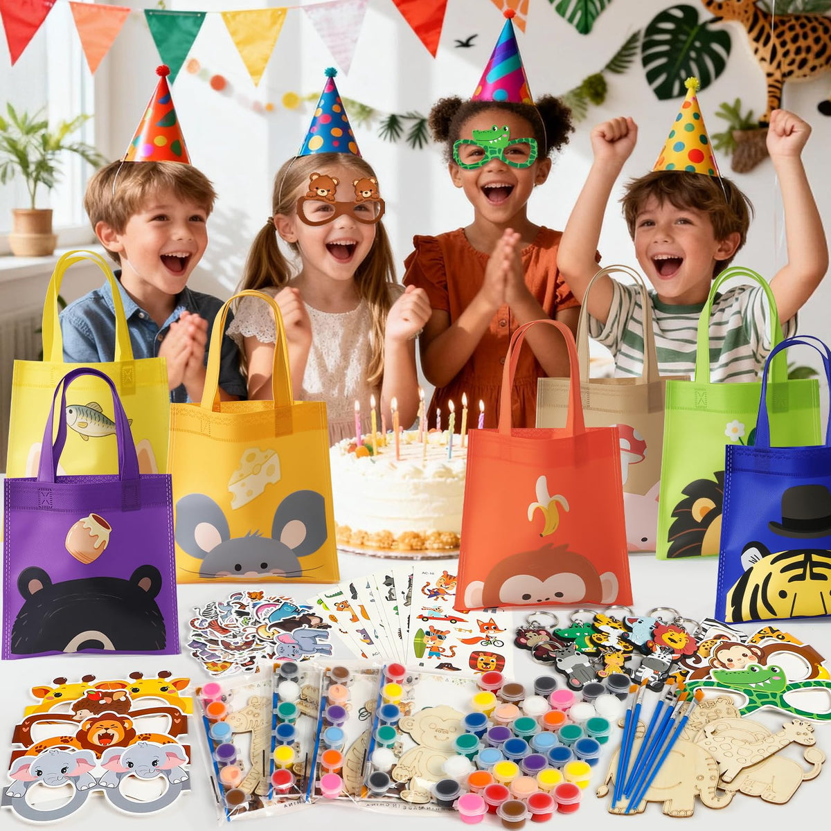 Winrayk animal stickers to decorate crafts and party decor