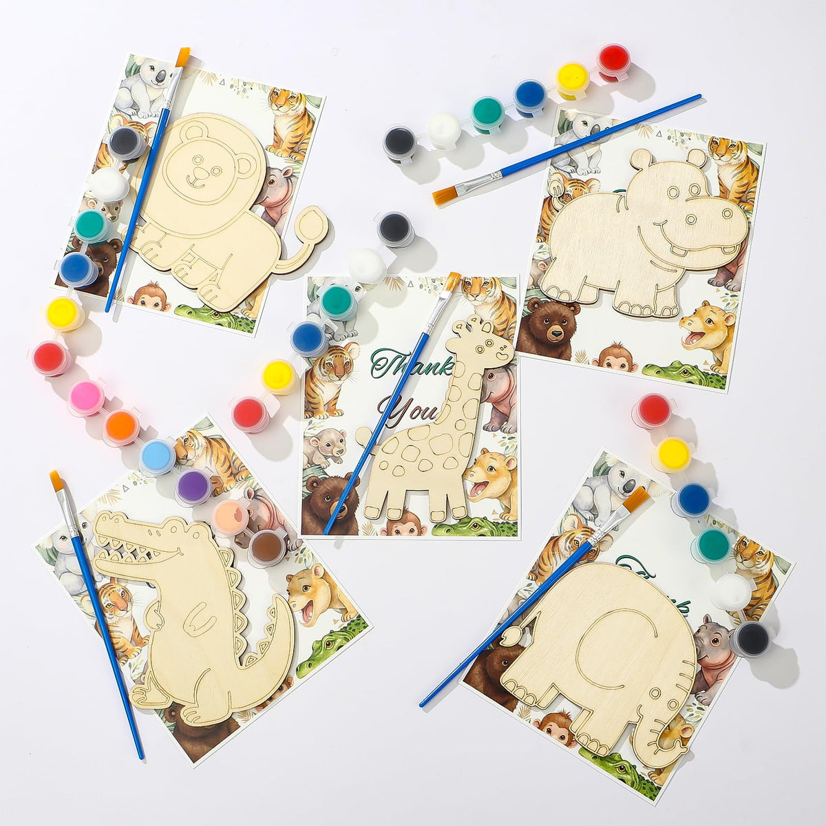 Winrayk painting brushes included for mess-free color play