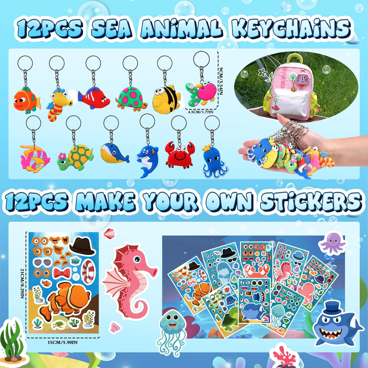 Winrayk sea animal stampers offer colorful prints for art stations