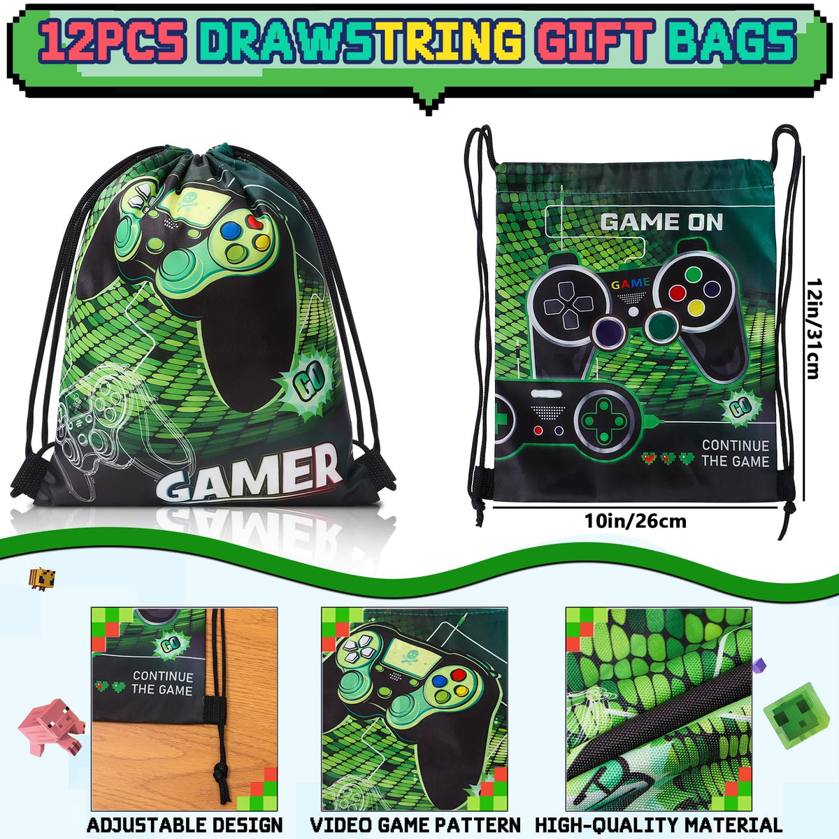 Winrayk silicone wristbands with game motifs for durable swag