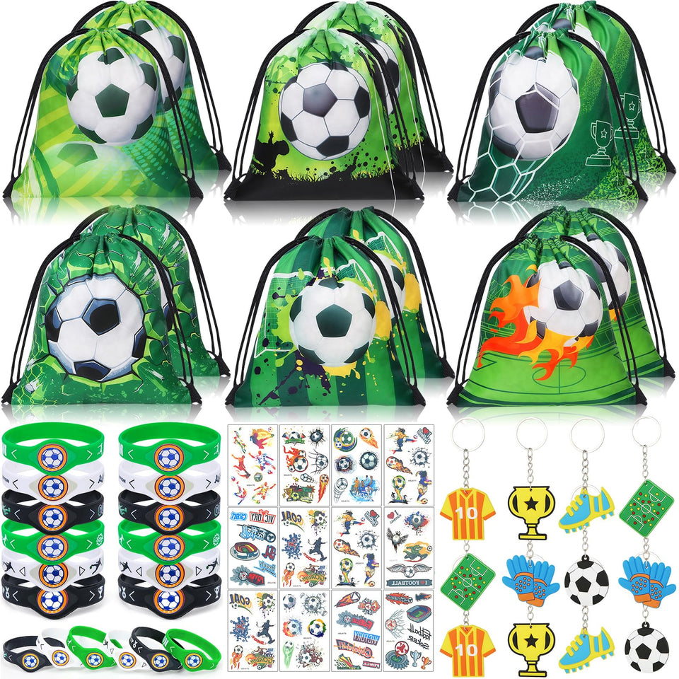 Winrayk drawstring bags for soccer party favors, perfect for keeping keepsakes organized