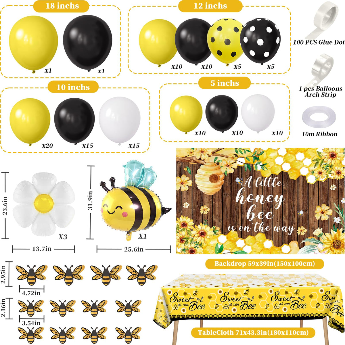 Winrayk sweet as can bee tablecloth protects surfaces and enhances the setup