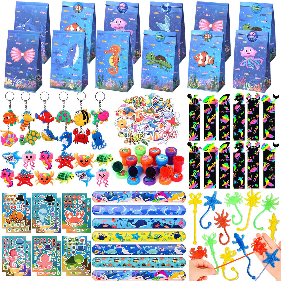 Winrayk under the sea party favors showcase colorful ocean creatures for kids' birthdays