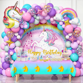 Winrayk unicorn arch kit forms a magical birthday backdrop