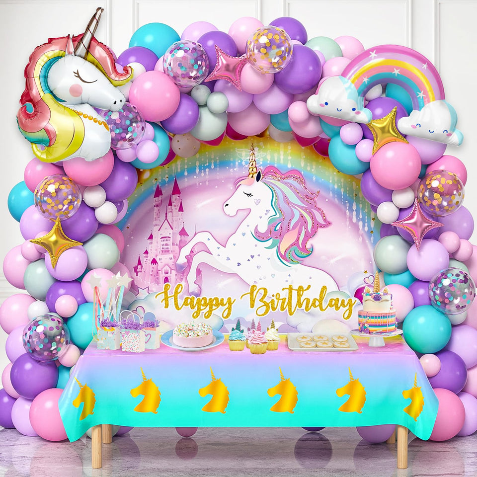 Winrayk unicorn arch kit forms a magical birthday backdrop